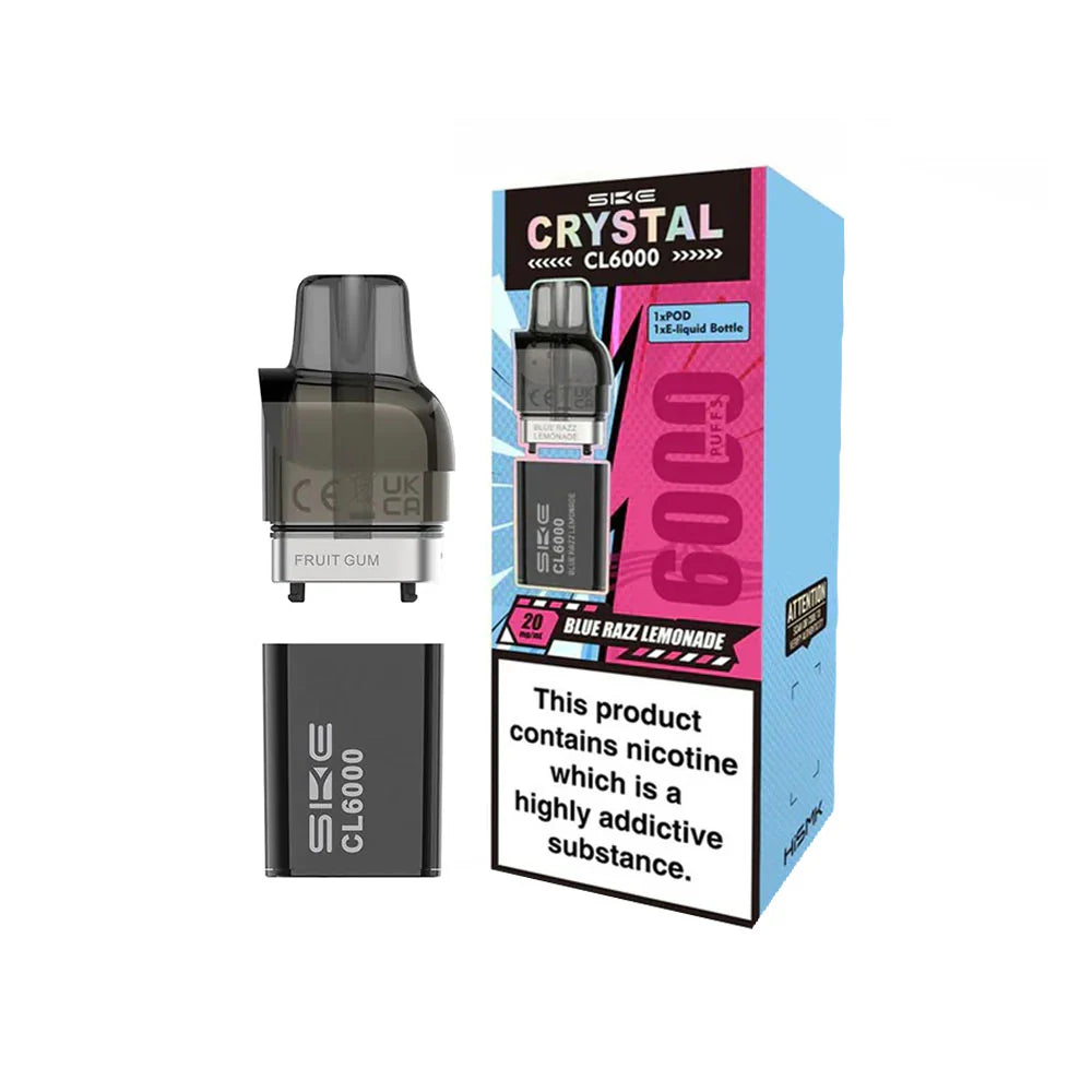 SKE Crystal CL6000 Blue Razz Lemonade Pod