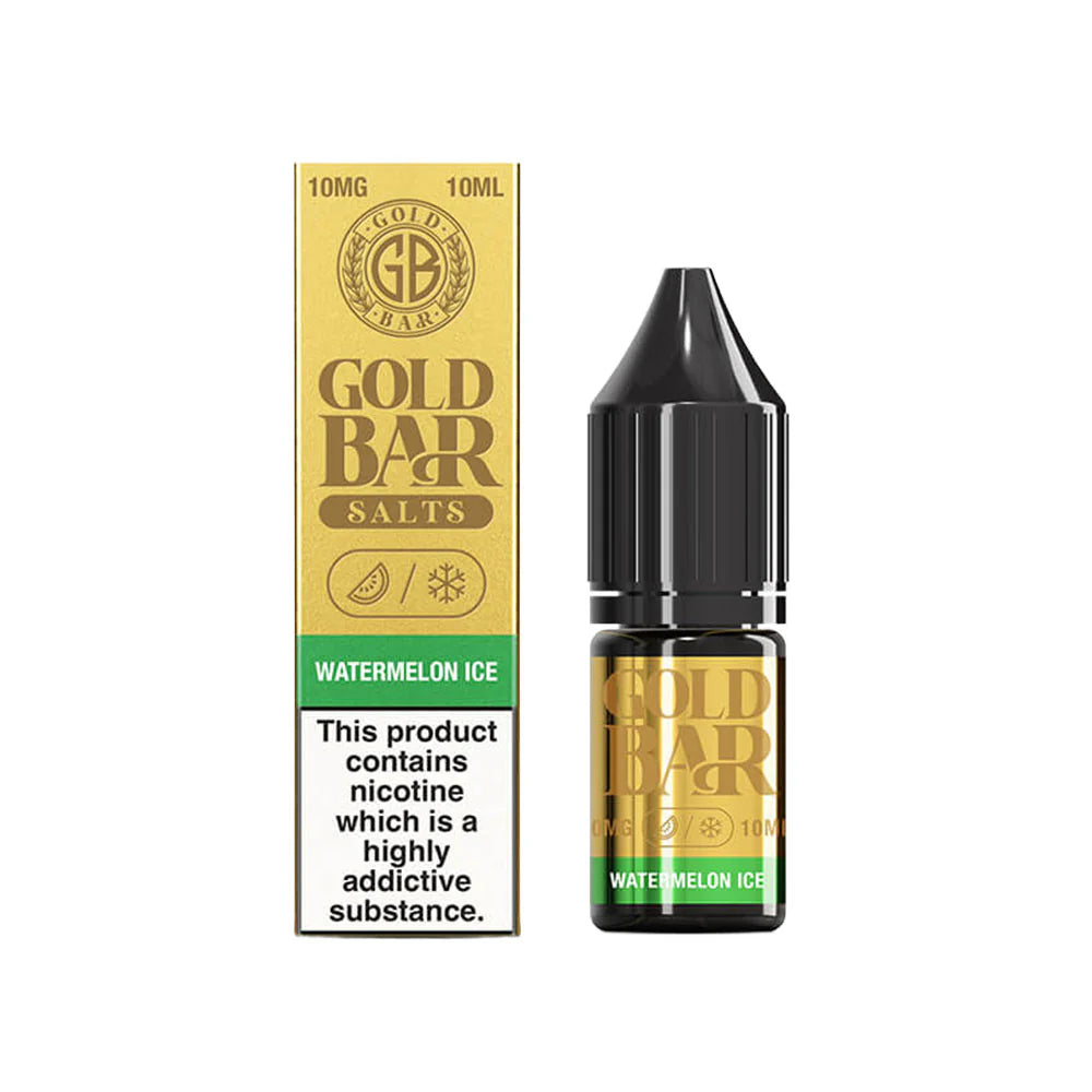 Gold Bar Nic Salts Watermelon Ice 10mg
