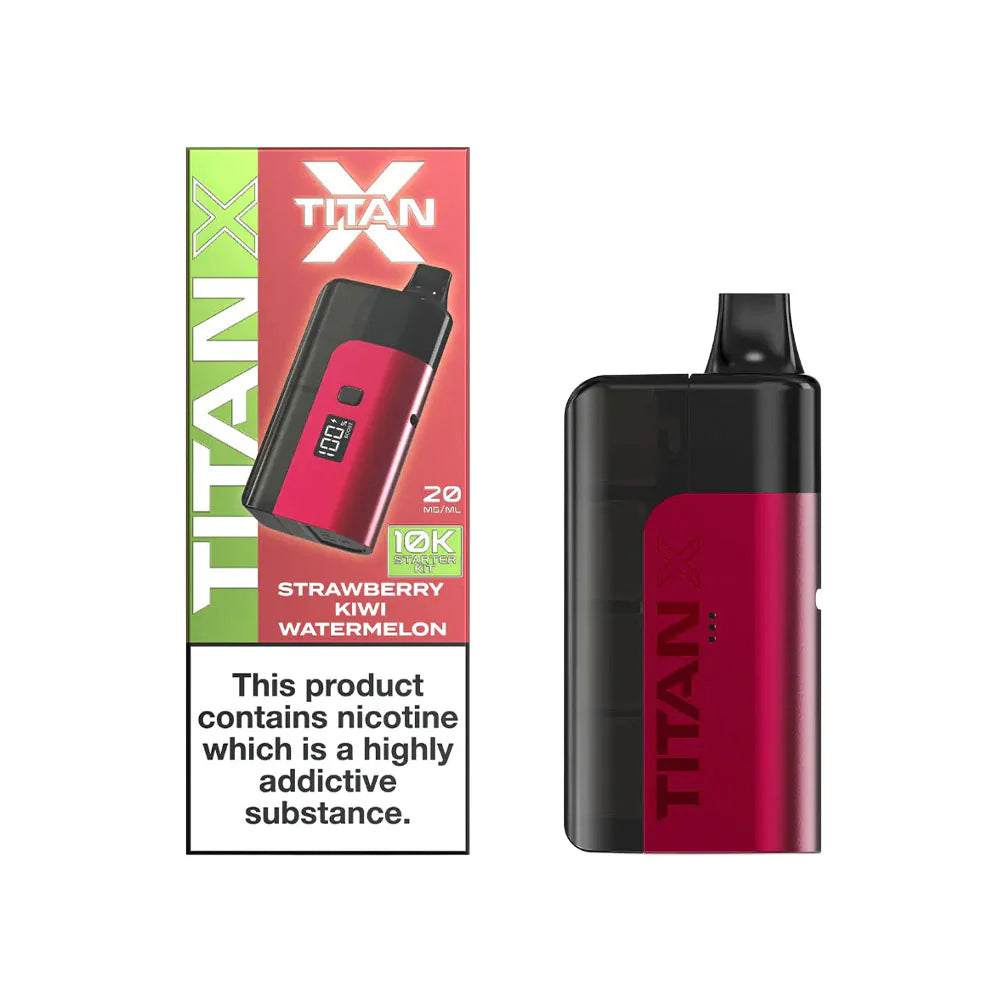 Titan X Starter Kit 20mg Strawberry Kiwi Watermelon