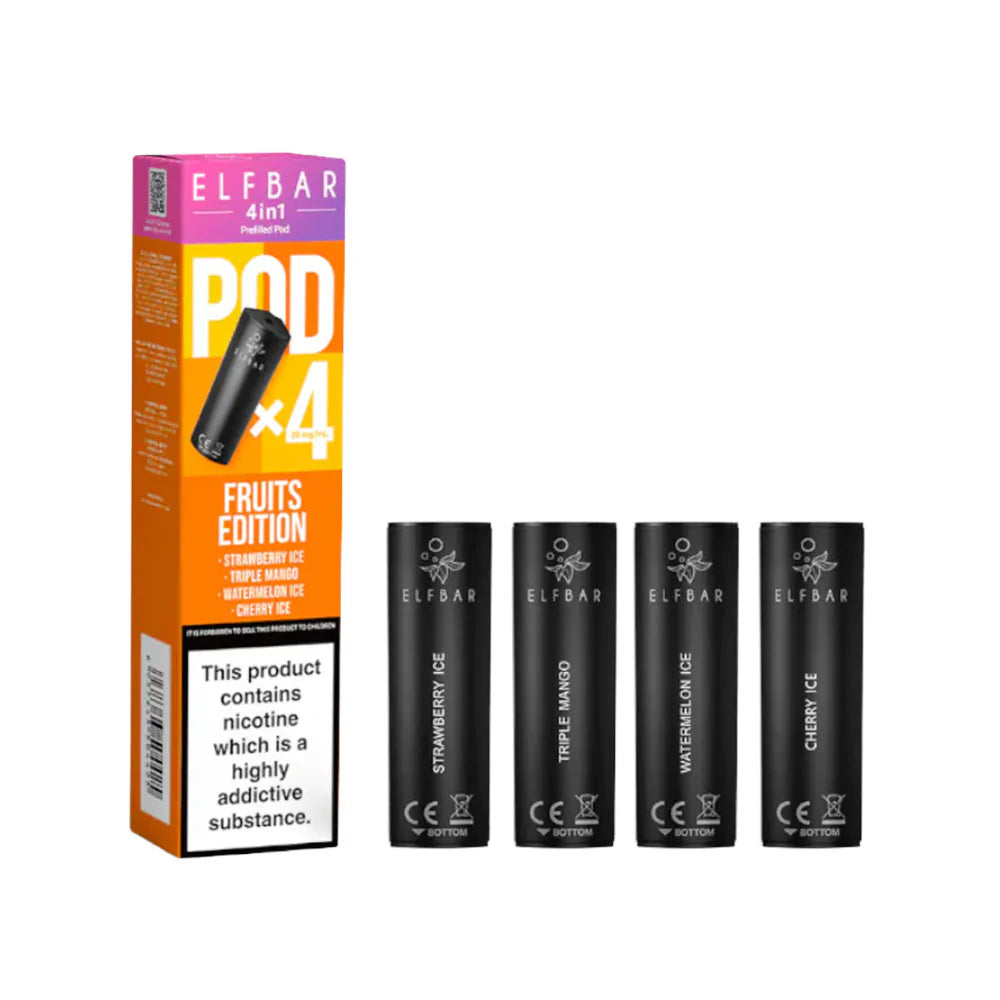 ELFbar 4in1 Prefilled Pod × 4 Pack Fruits Edition