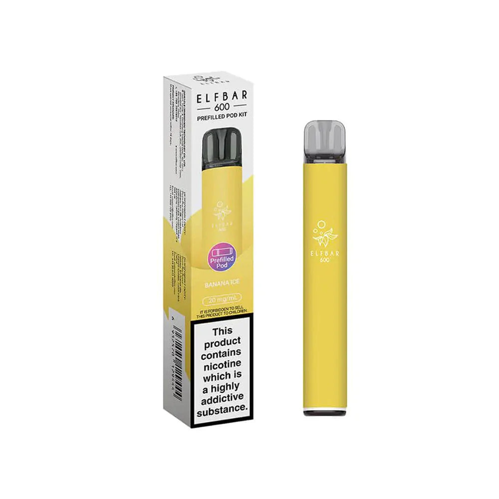 ELFbar 600 Rechargeable Kit Banana Ice