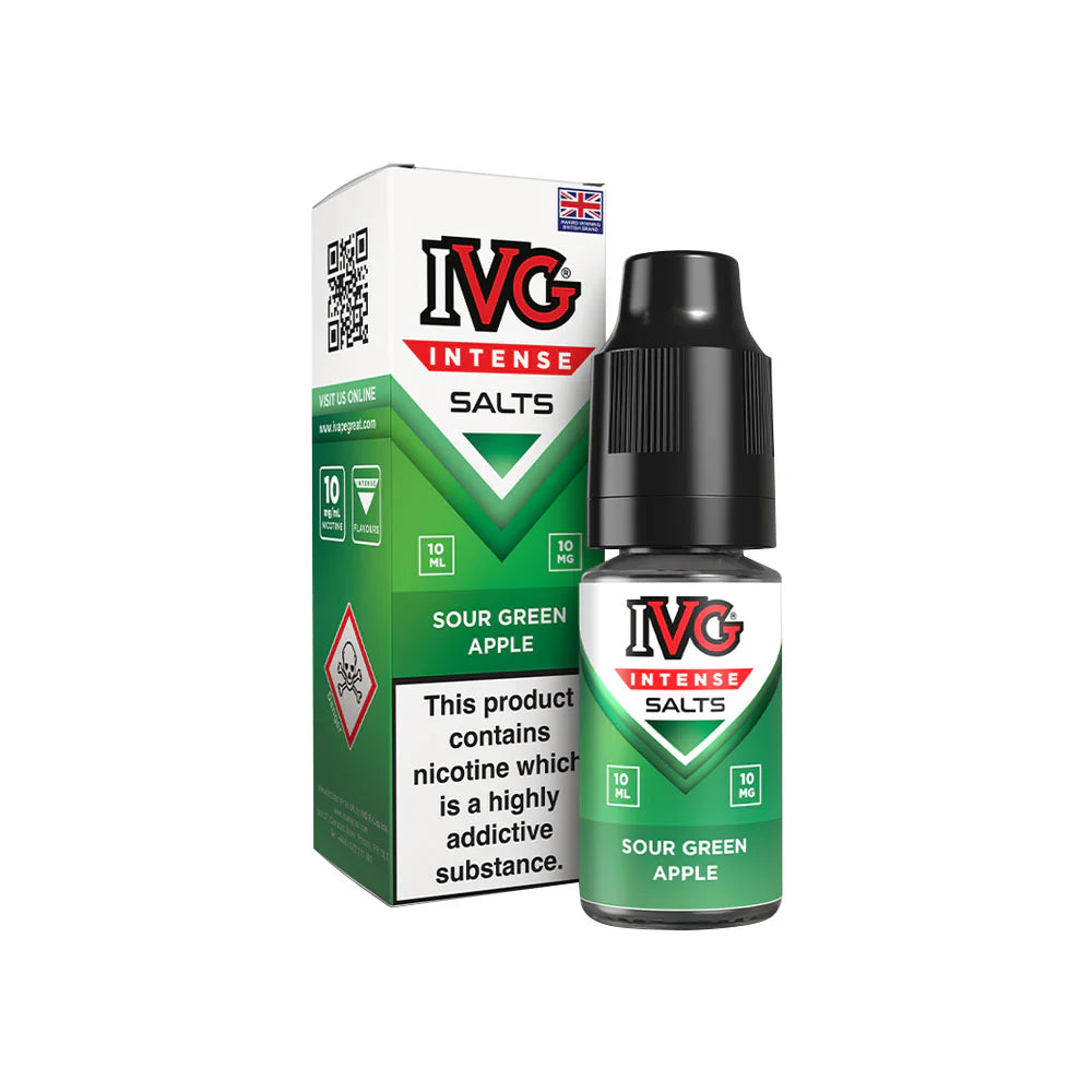 IVG Intense Nic Salts Sour Green Apple 20mg