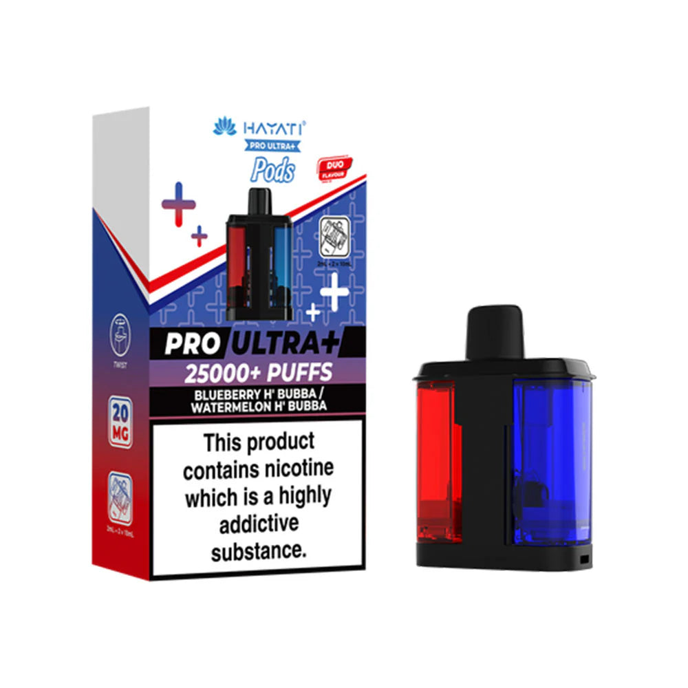 Hayati Pro Ultra+ Refill Pod Blueberry H'Bubba / Watermelon H' Bubba