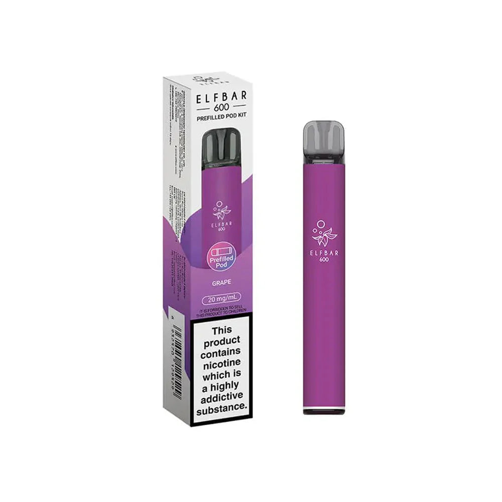 ELFbar 600 Rechargeable Kit Grape