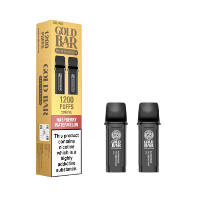 Gold Bar Pod System Refills Raspberry Watermelon 20mg