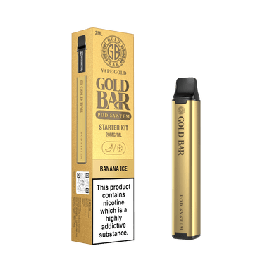 Gold Bar Pod System Starter Kit Banana Ice 20mg