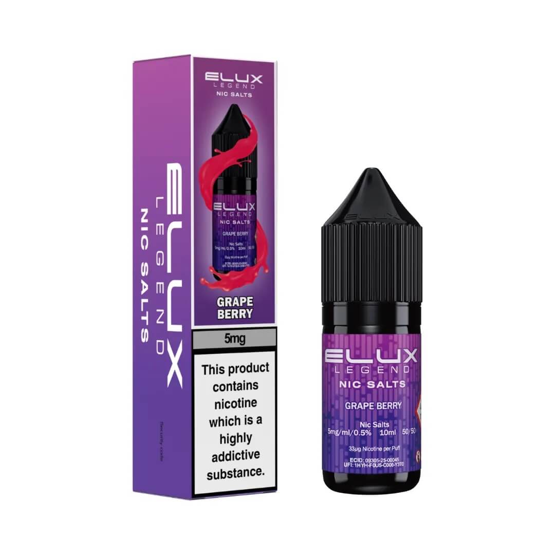 Elux Legend Nic Salts Grape Berry 5mg