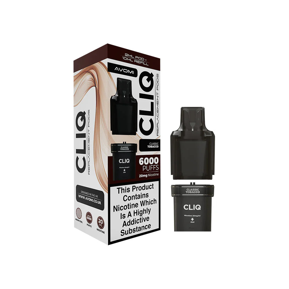 Avomi Cliq Prefilled Replacement Pod Classic Tobacco