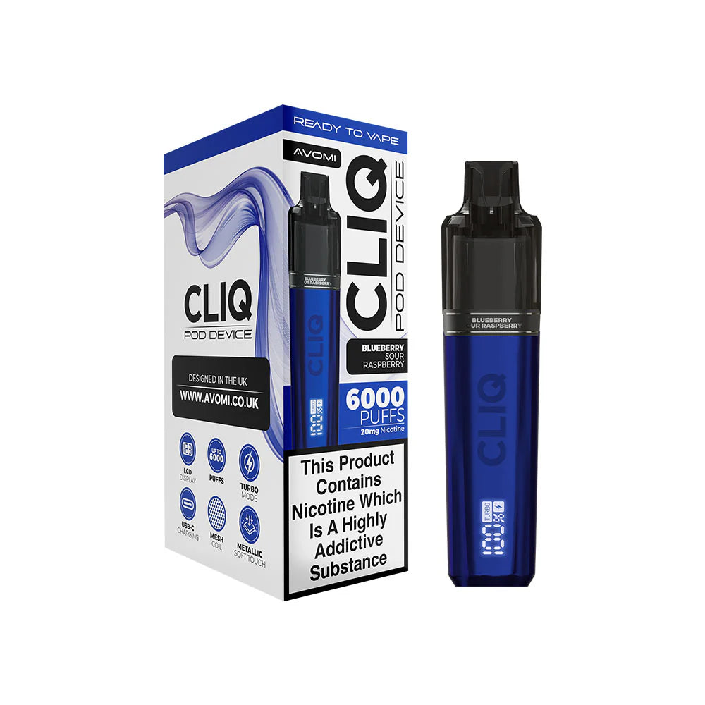 Avomi Cliq Starter Kit Blueberry Sour Raspberry