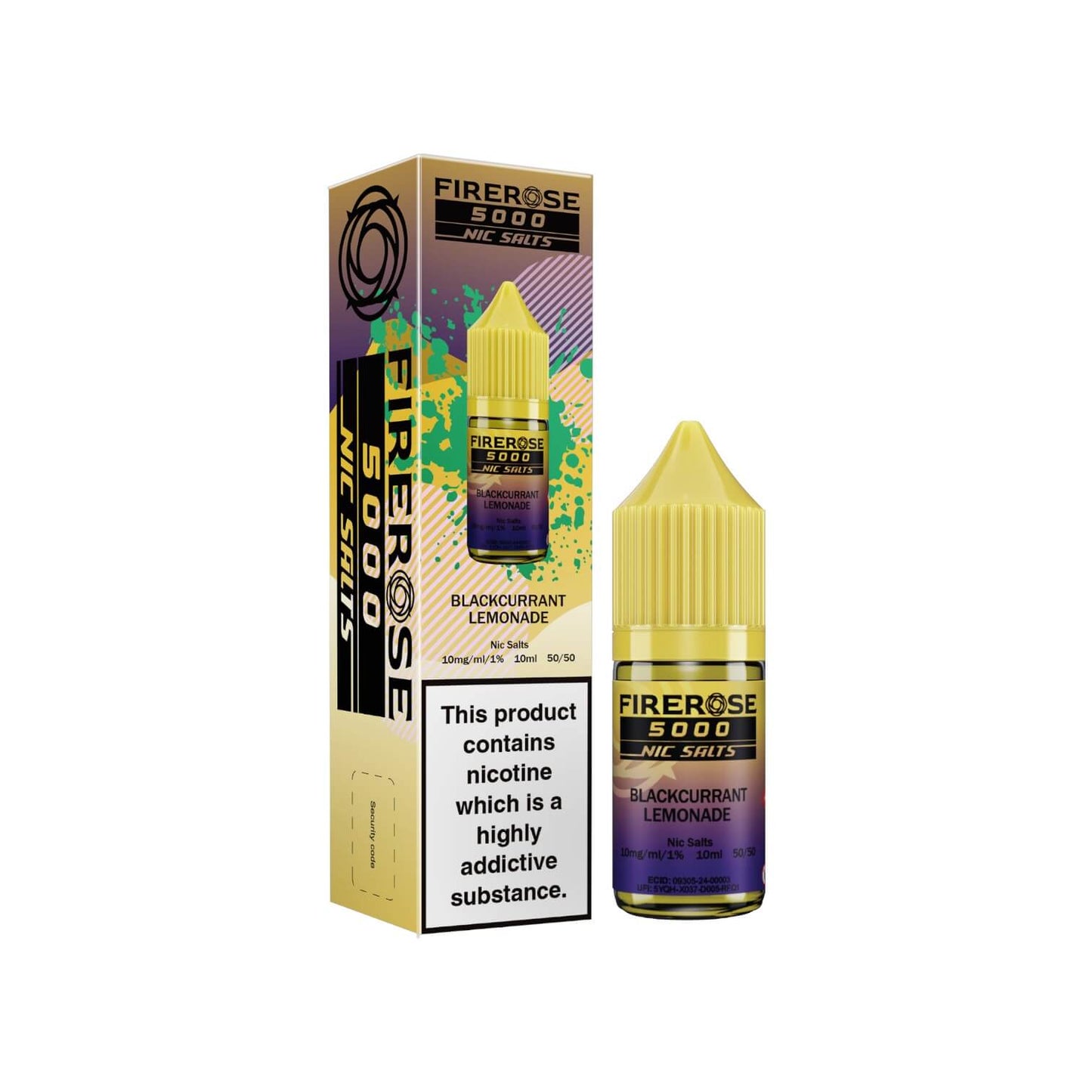 Firerose 5000 Nic Salts Blackcurrant Lemonade 20mg
