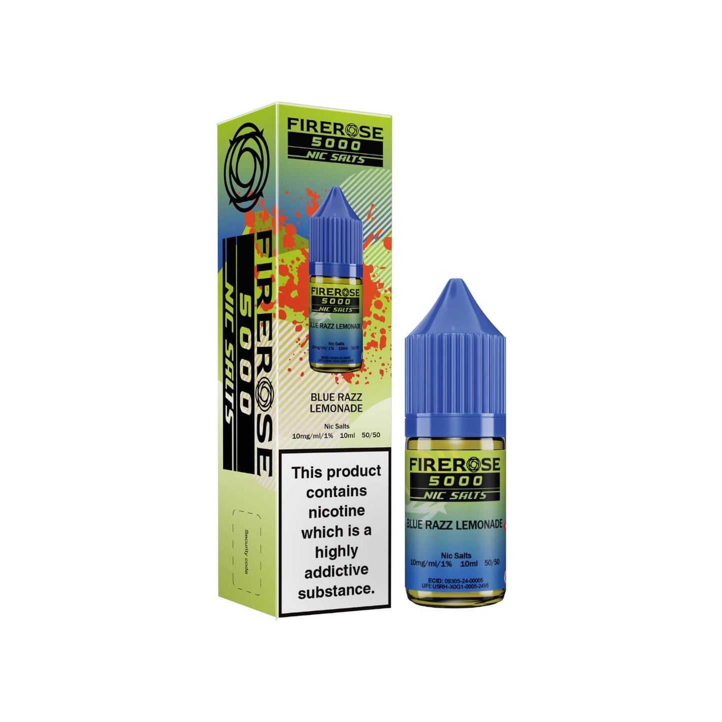 Firerose 5000 Nic Salts Blue Razz Lemonade 20mg