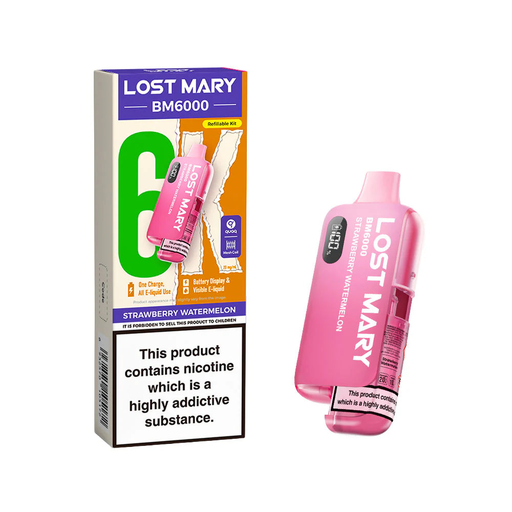 Lost Mary BM6000 Rechargeable Pod Kit 20mg Strawberry Watermelon
