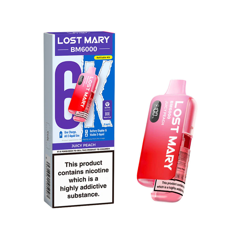 Lost Mary BM6000 Rechargeable Pod Kit Juicy Peach