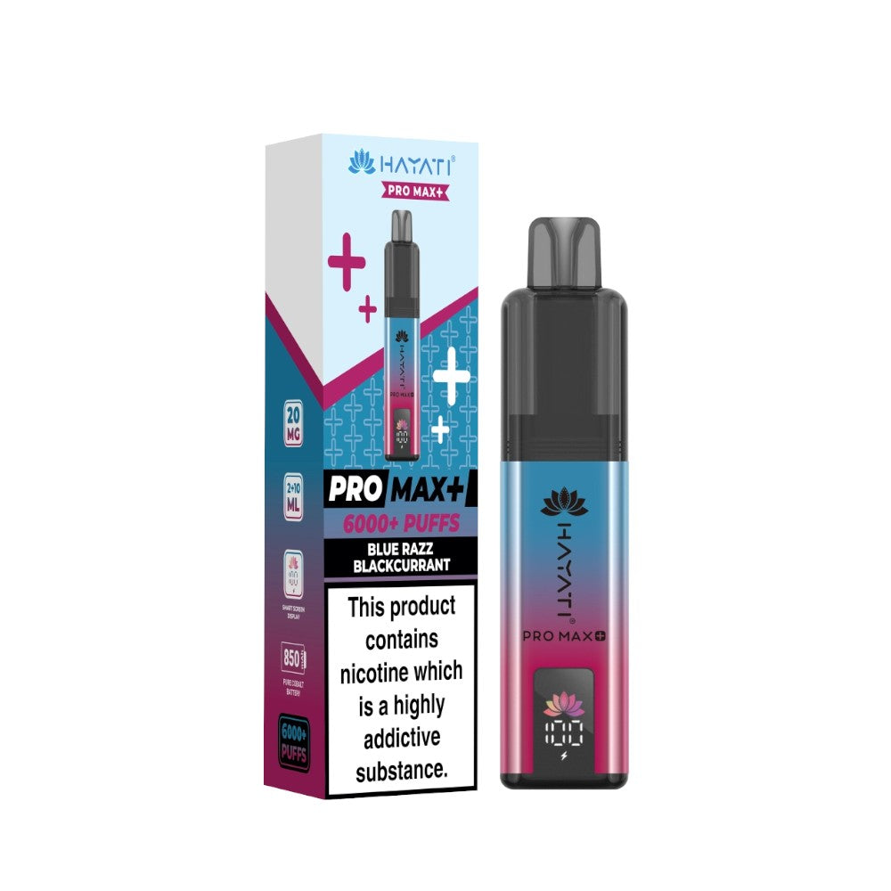 Hayati Pro Max+ Kit 20mg Blue Razz Blackcurrant