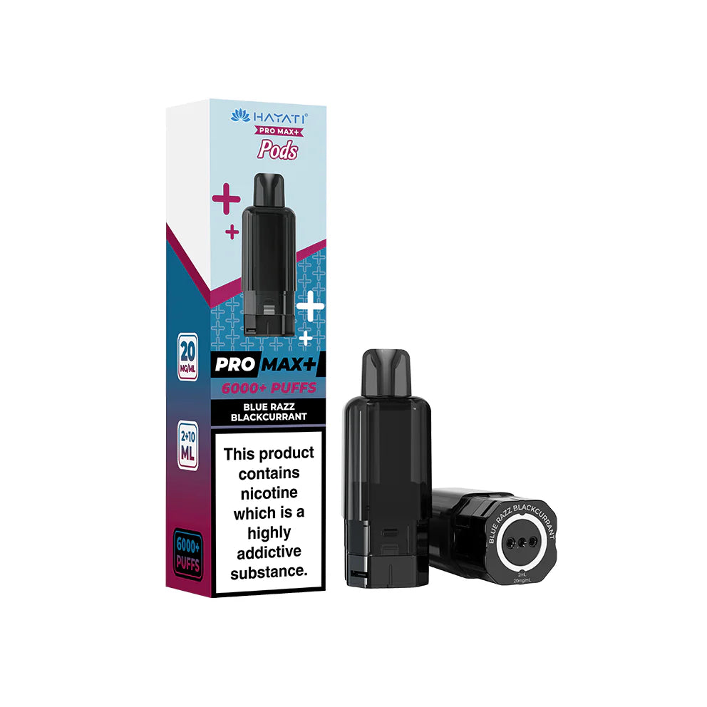 Hayati Pro Max+ Pods 20mg Blue Razz Blackcurrant