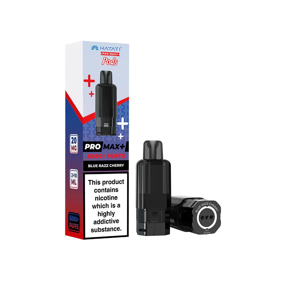 Hayati Pro Max+ Pods 20mg Blue Razz Cherry