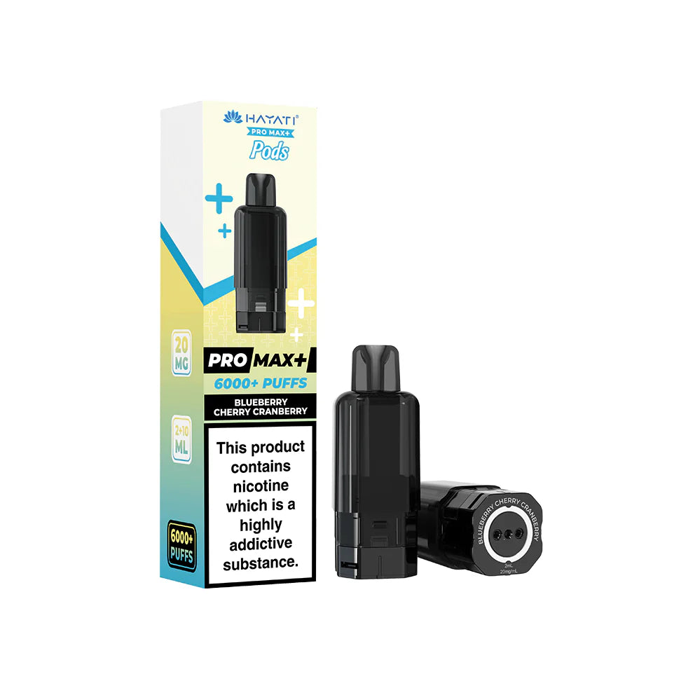 Hayati Pro Max+ Pods 20mg Blueberry Cherry Cranberry