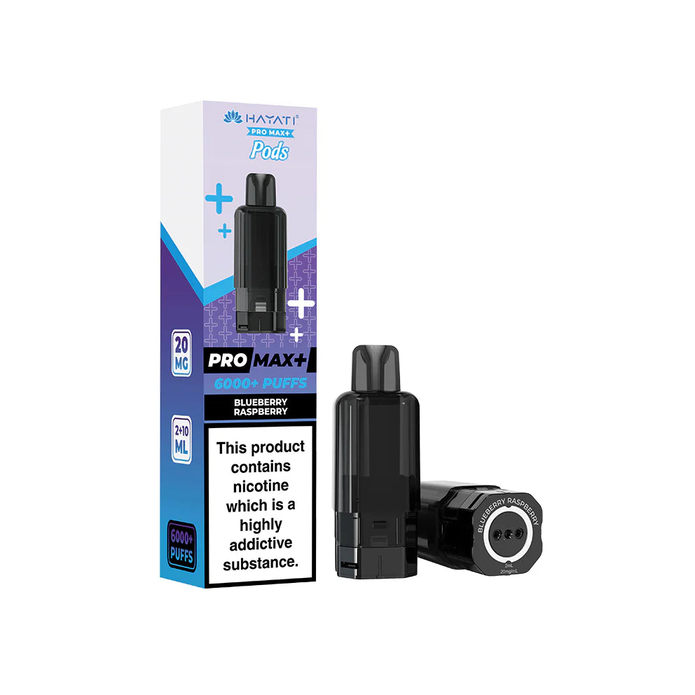 Hayati Pro Max+ Pods 20mg Blueberry Raspberry