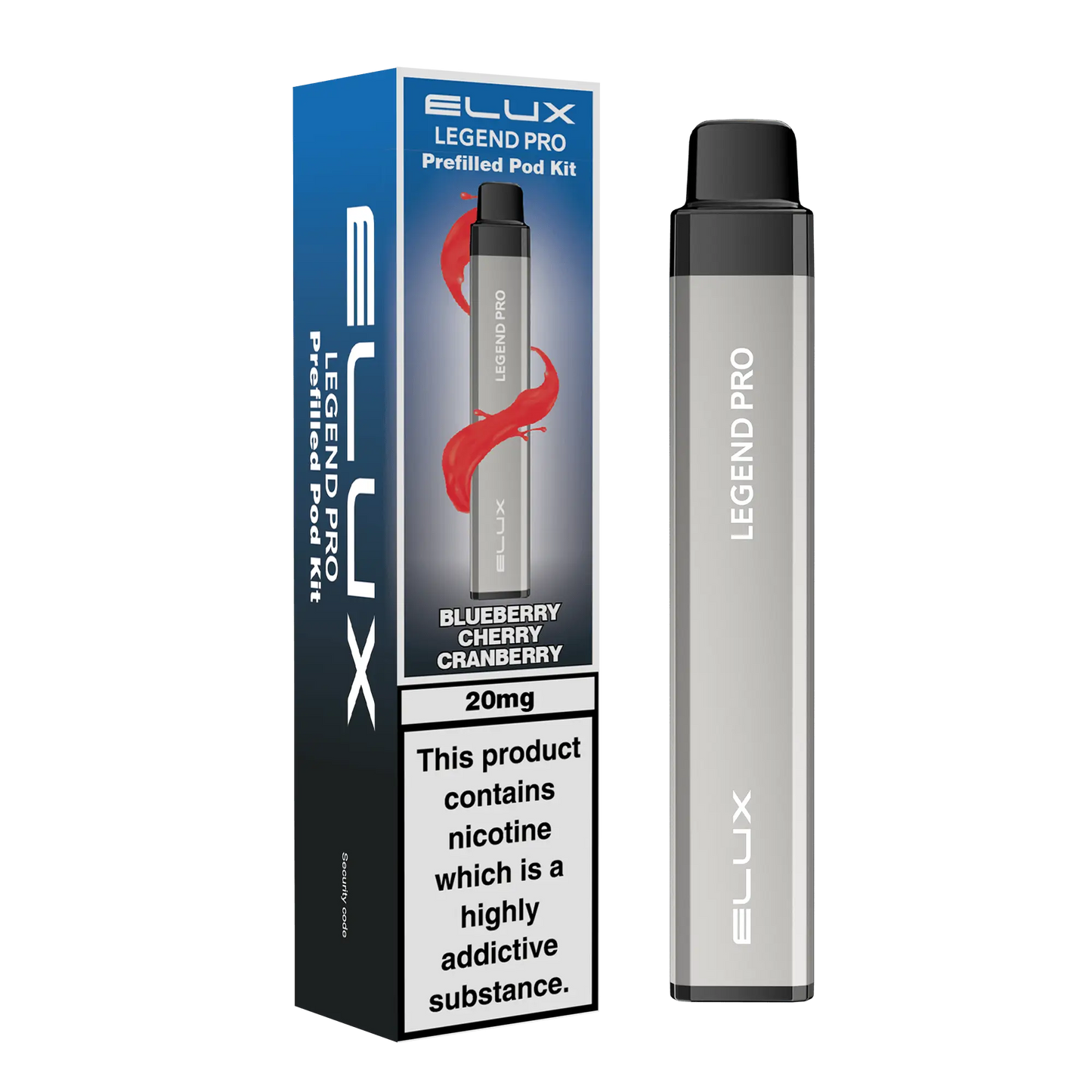 ELUX Legend Pro 600 Starter Kit Blueberry Cherry Cranberry