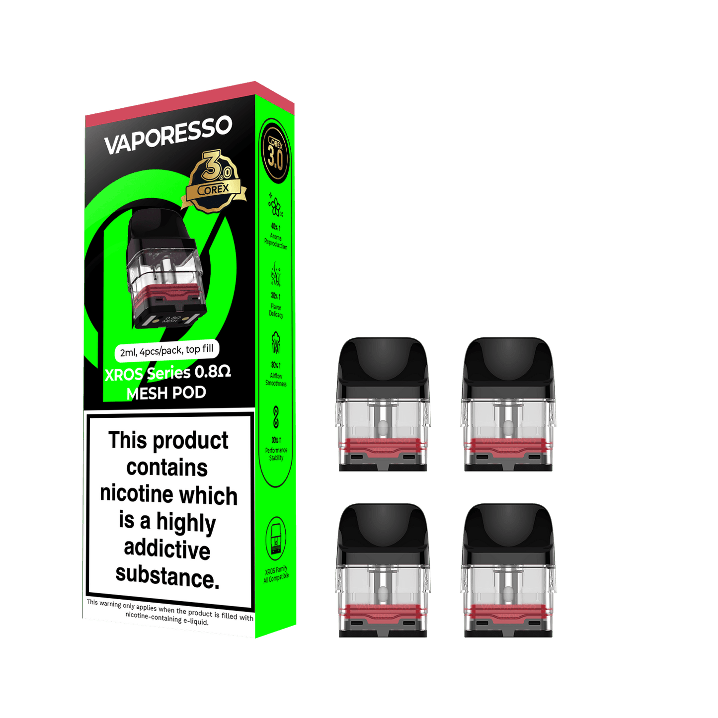 Vaporesso Xros Series 0.8 Ohm Mesh Pod Corex 3.0