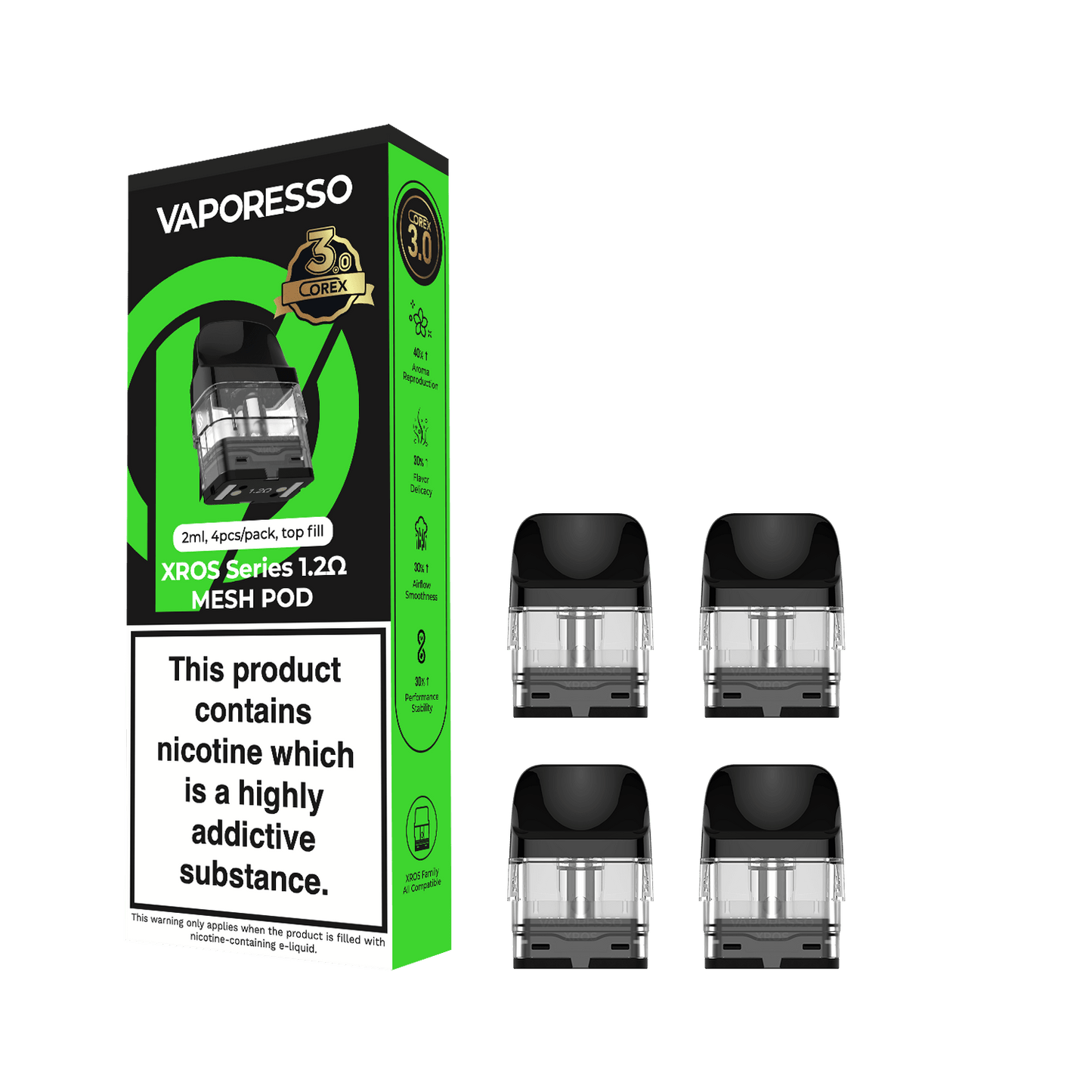 Vaporesso Xros Series 1.2 Ohm Mesh Pod Corex 3.0