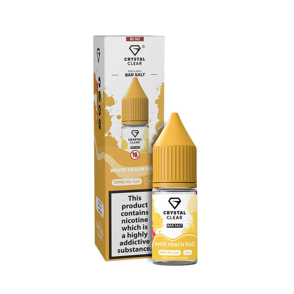 Crystal Clear 10ml White Peach Razz 10mg