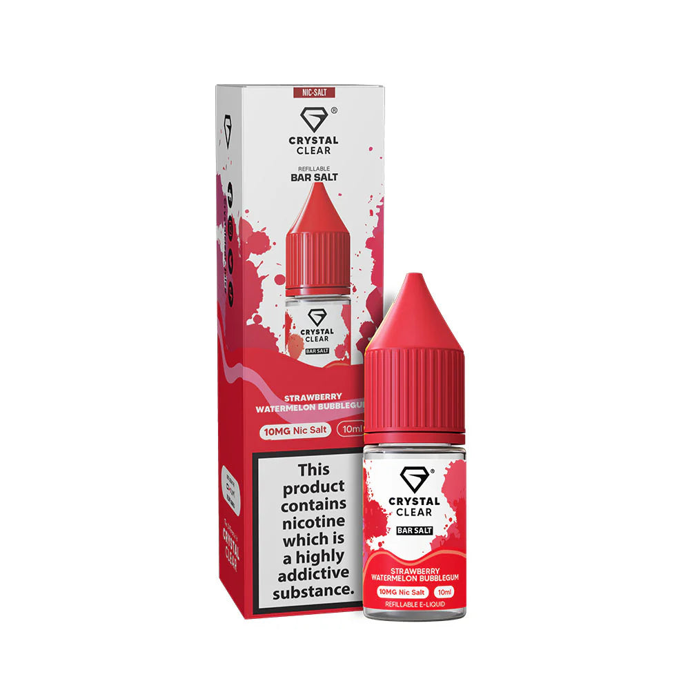 Crystal Clear 10ml Strawberry Watermelon Bubblegum 20mg
