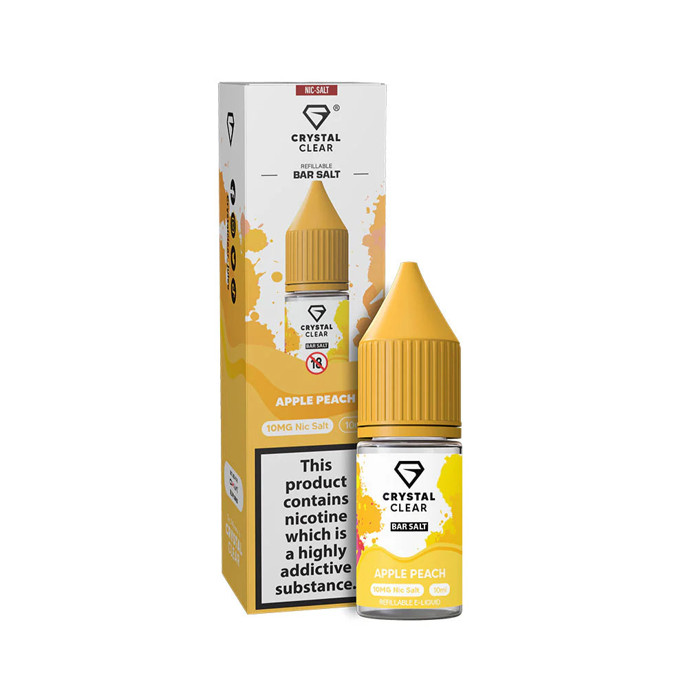 Crystal Clear 10ml Apple Peach 10mg