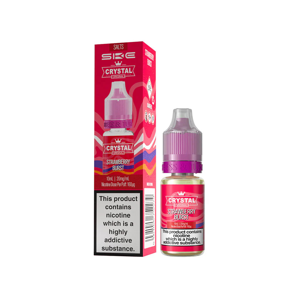 SKE Crystal Nic Salts 10ml Strawberry Burst 10mg