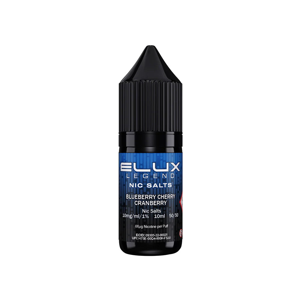 Elux Legends Nic Salts Blueberry Cherry Cranberry 10mg