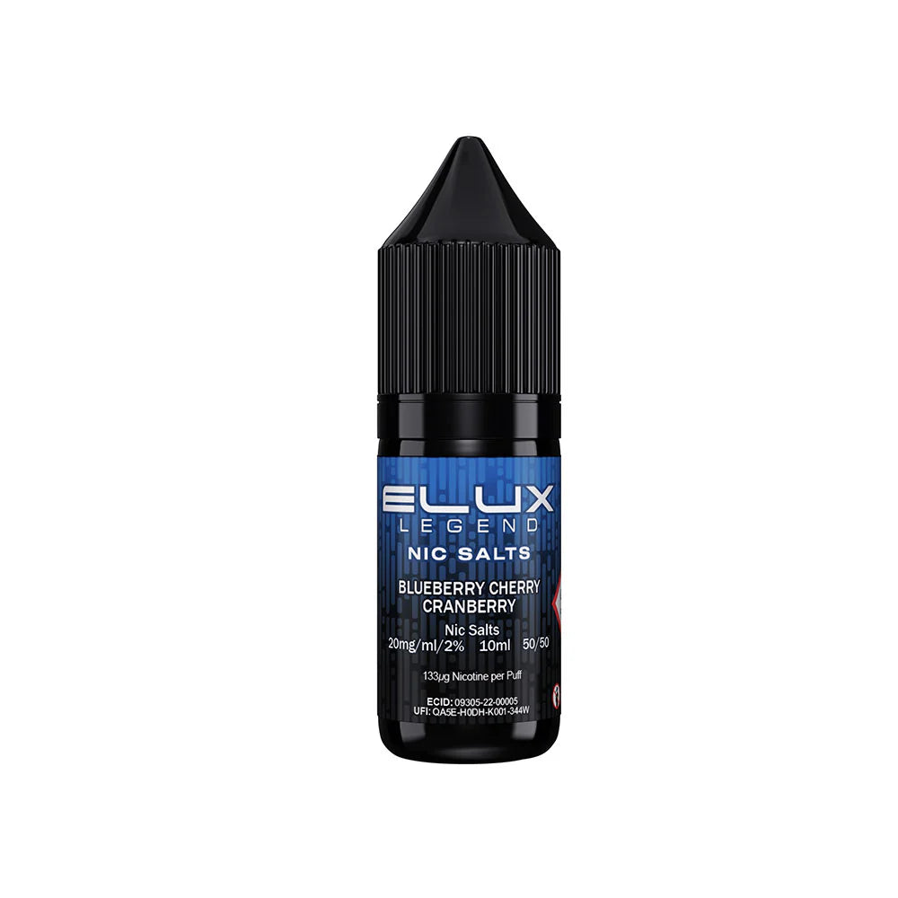 Elux Legends Nic Salts Blueberry Cherry Cranberry 20mg