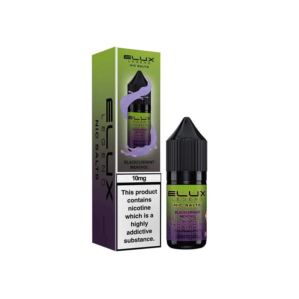 Elux Legends Nic Salts Blackcurrant Menthol 10mg