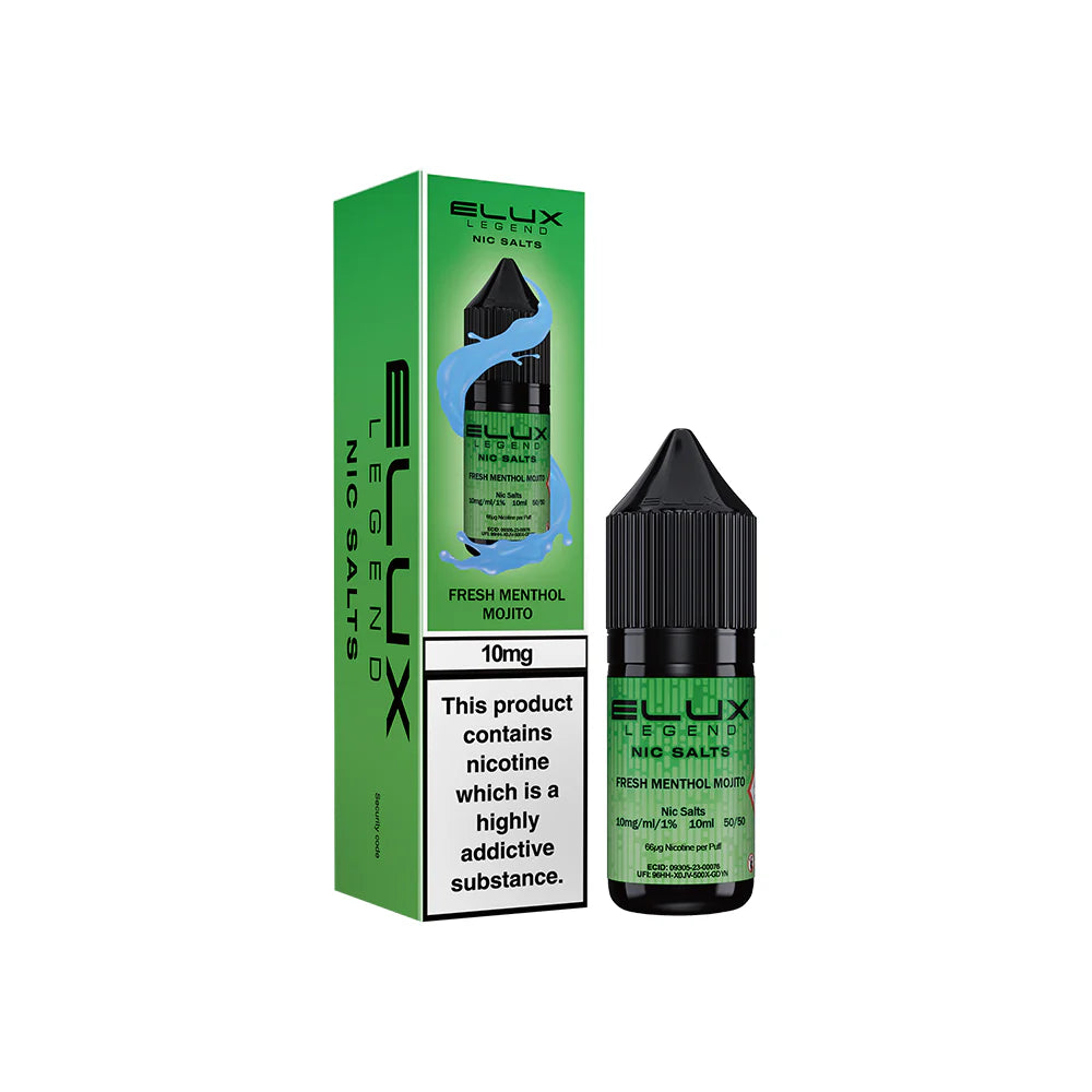 Elux Legends Nic Salts Fresh Menthol Mojito 10mg
