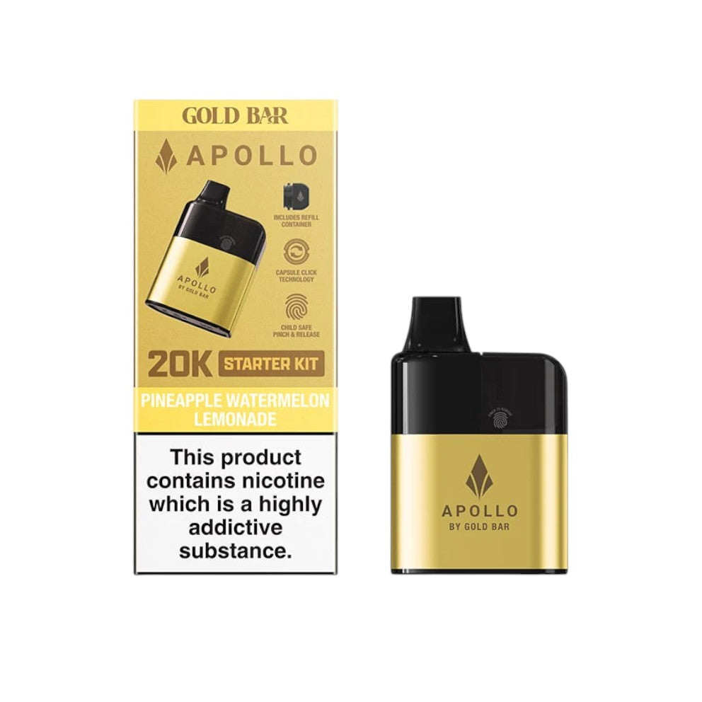 Apollo By Gold Bar Starter Kit Pineapple Watermelon Lemonade
