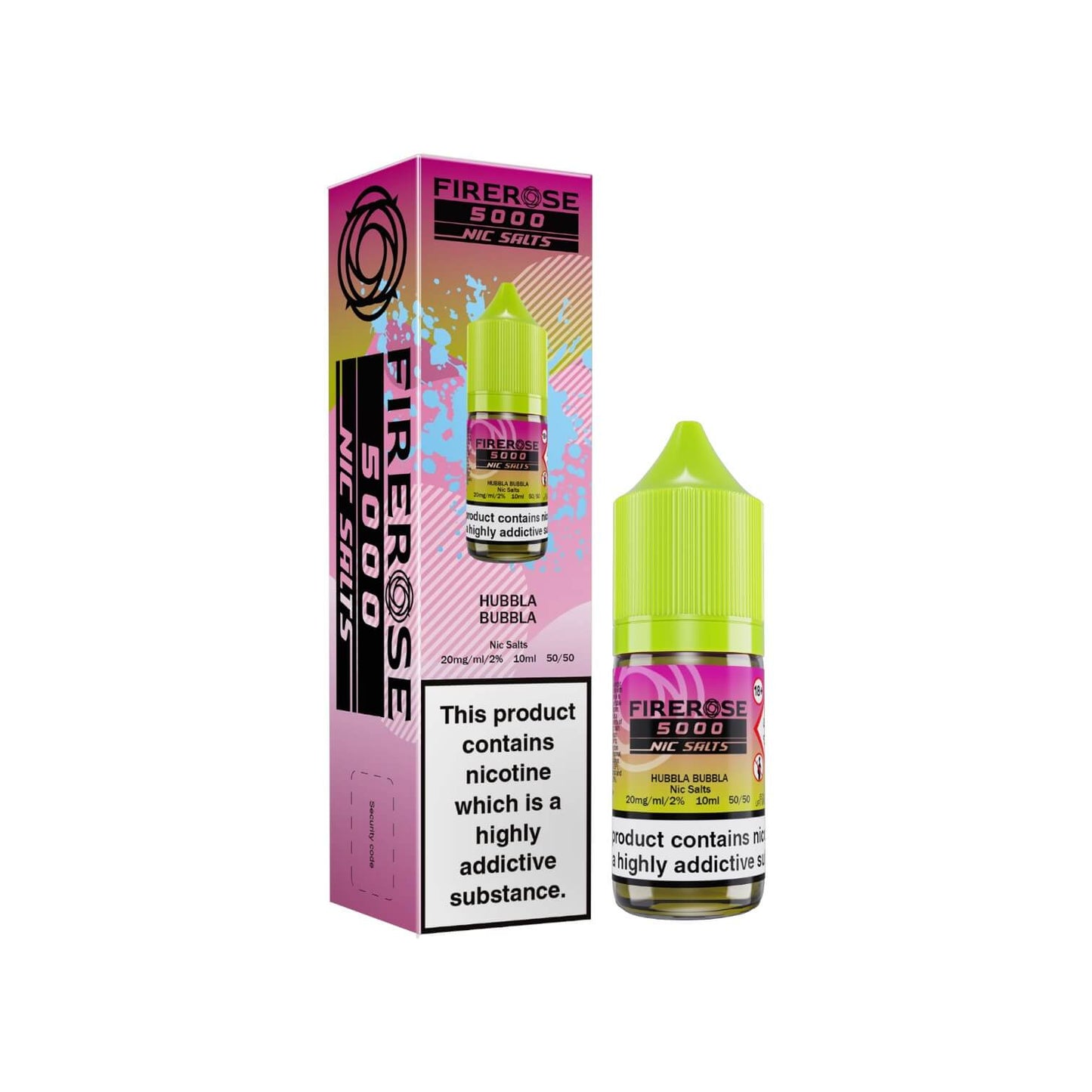 Firerose 5000 Nic Salts Hubbla Bubbla 10mg