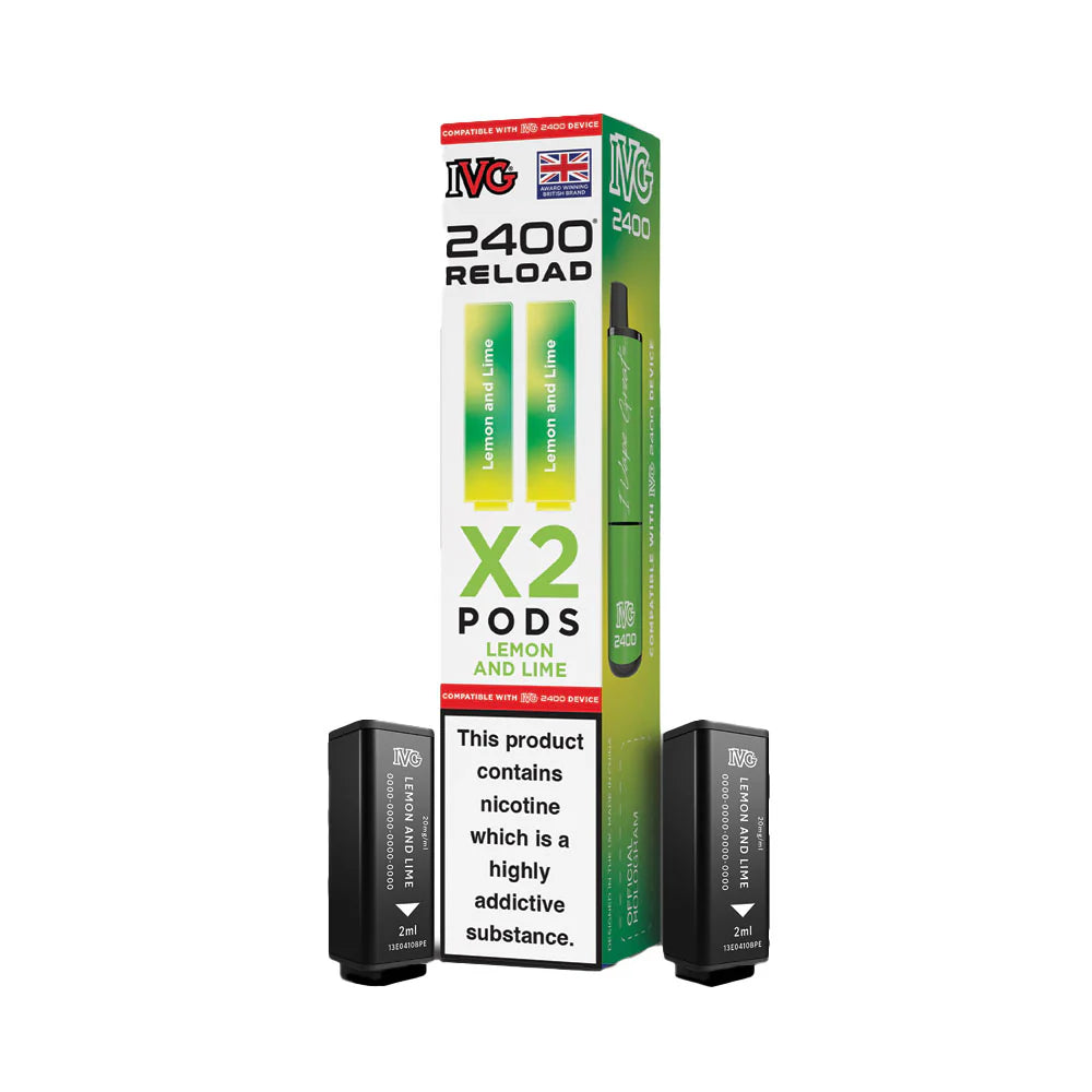 IVG 2400 Reload 2 Pod Pack Lemon and Lime