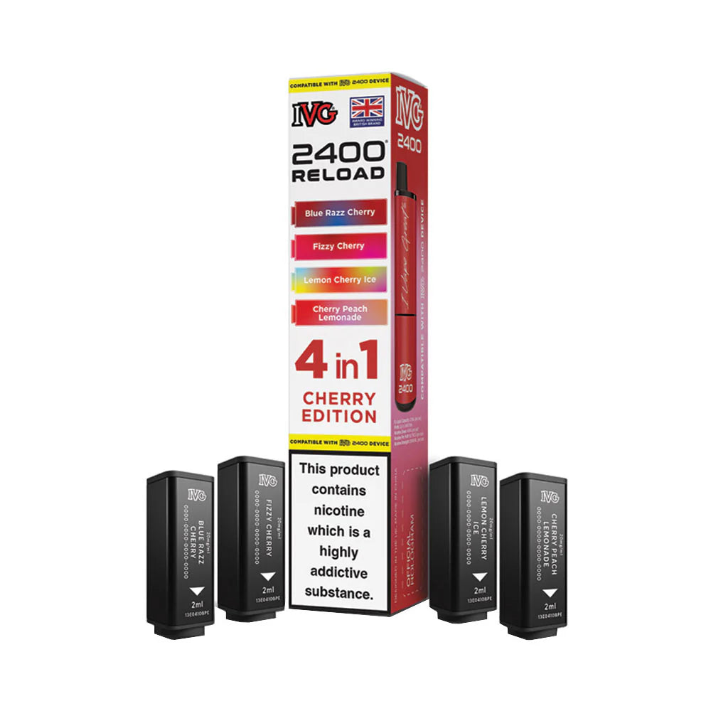 IVG 2400 Reload 4 Pod Pack Cherry Edition