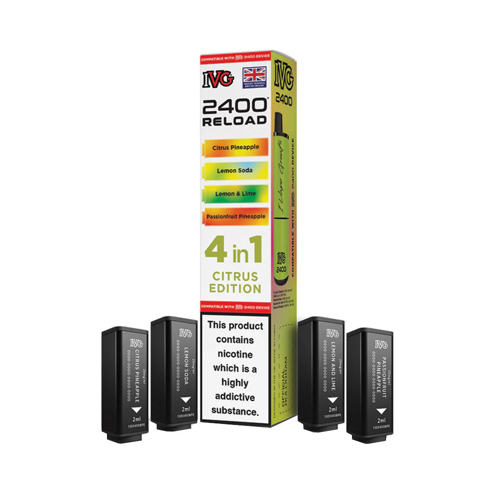IVG 2400 Reload 4 Pod Pack Citrus Edition