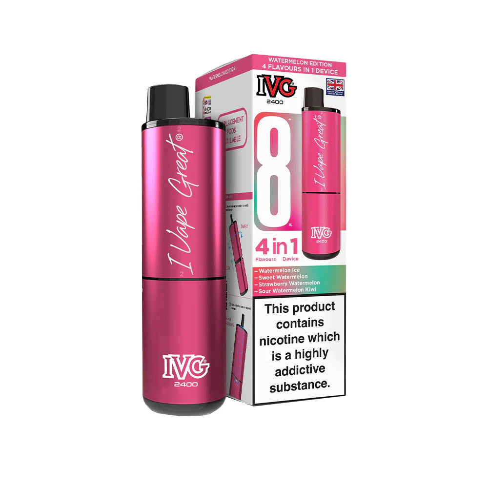IVG 2400 Rechargeable Kit Watermelon Edition