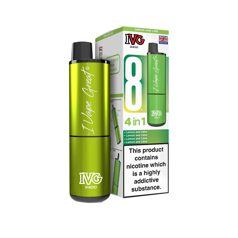 IVG 2400 Rechargeable Kit Lemon and Lime