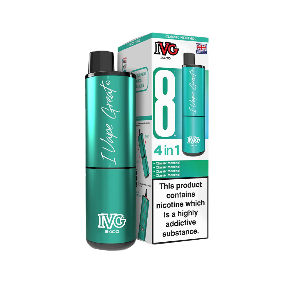 IVG 2400 Rechargeable Kit Classic Menthol