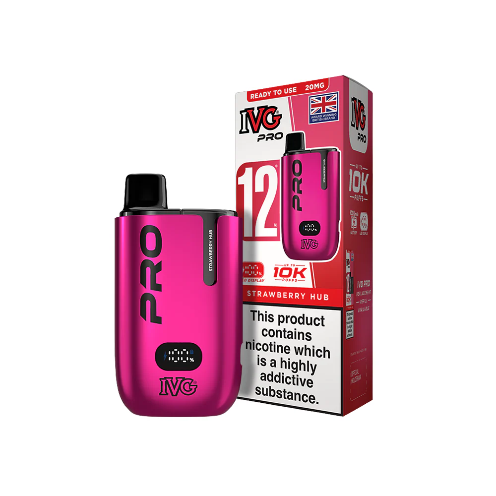 IVG PRO 12 Starter Kit Strawberry Hub 20mg