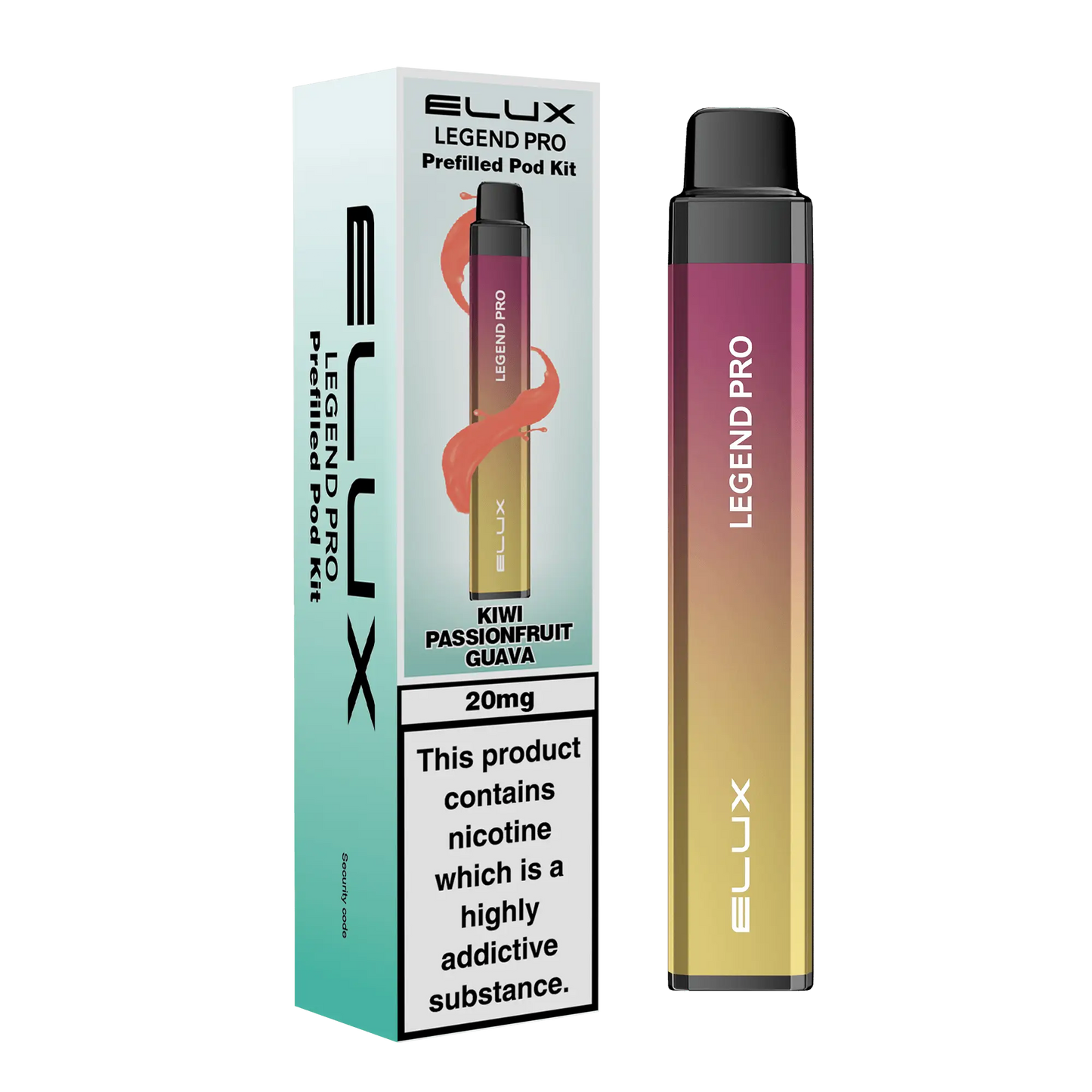 ELUX Legend Pro 600 Starter Kit Kiwi Passionfruit Guava