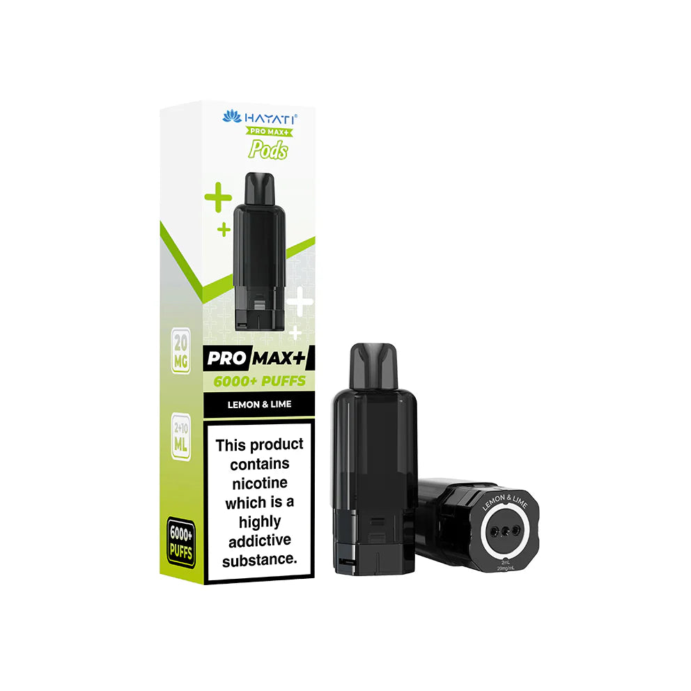 Hayati Pro Max+ Pods 20mg Lemon&Lime