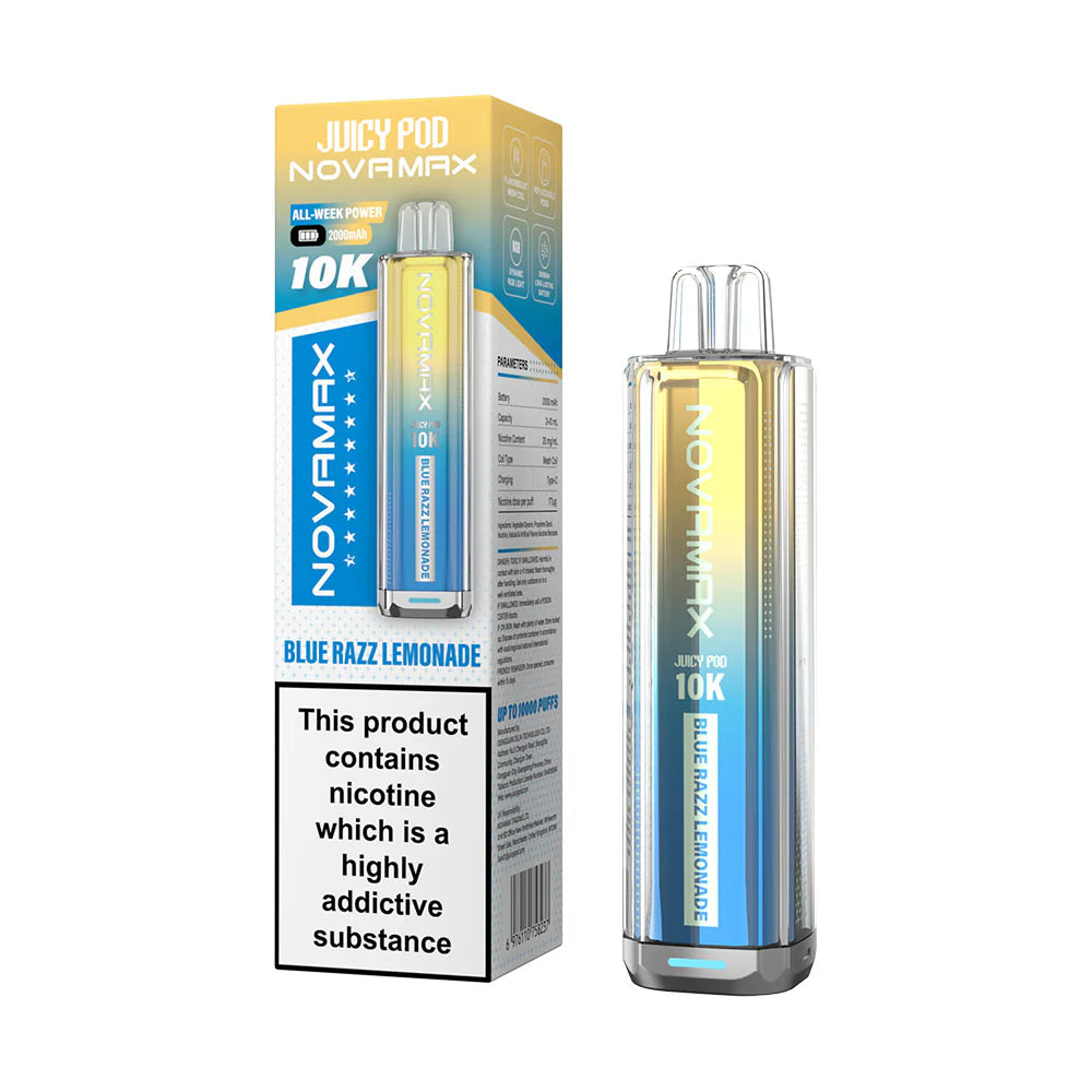NOVAMAX 10K Kit Blue Razz Lemonade 20mg