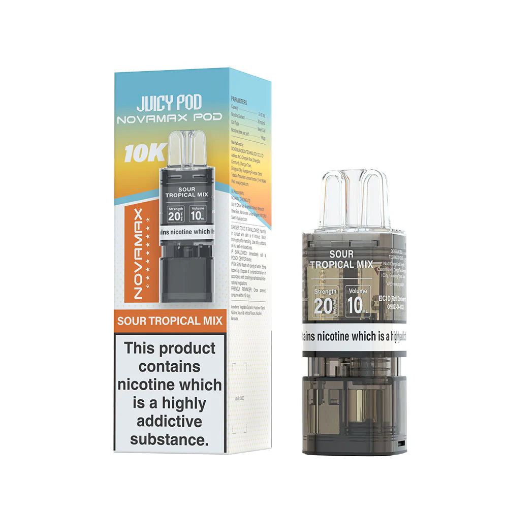 NOVAMAX 10K Pod Sour Tropical Mix 20mg