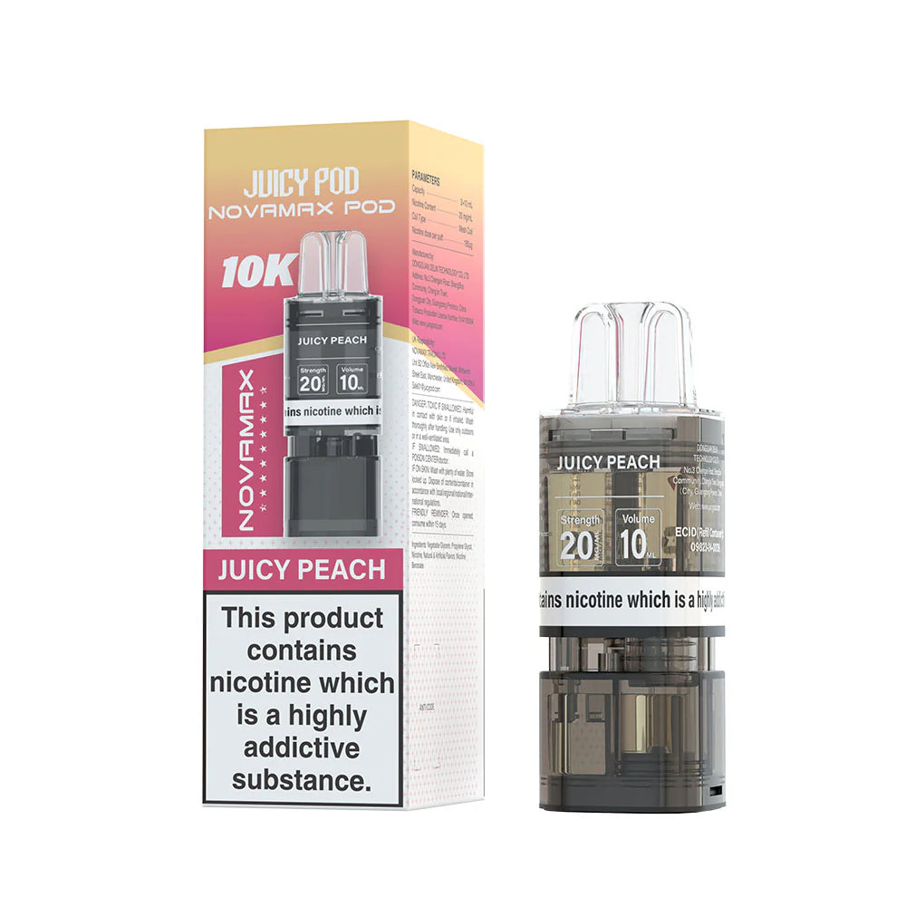 NOVAMAX 10K Pod Juicy Peach 20mg