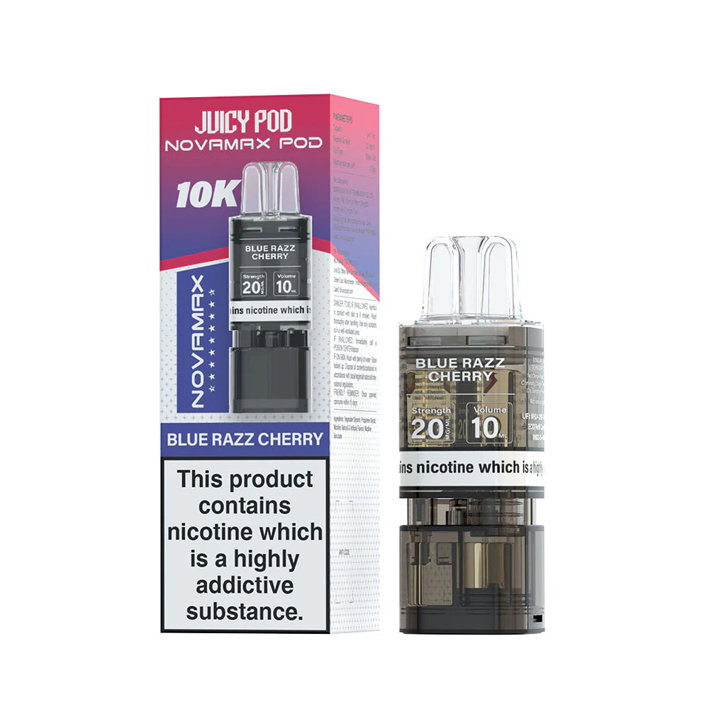 NOVAMAX 10K Pod Blue Razz Cherry 20mg