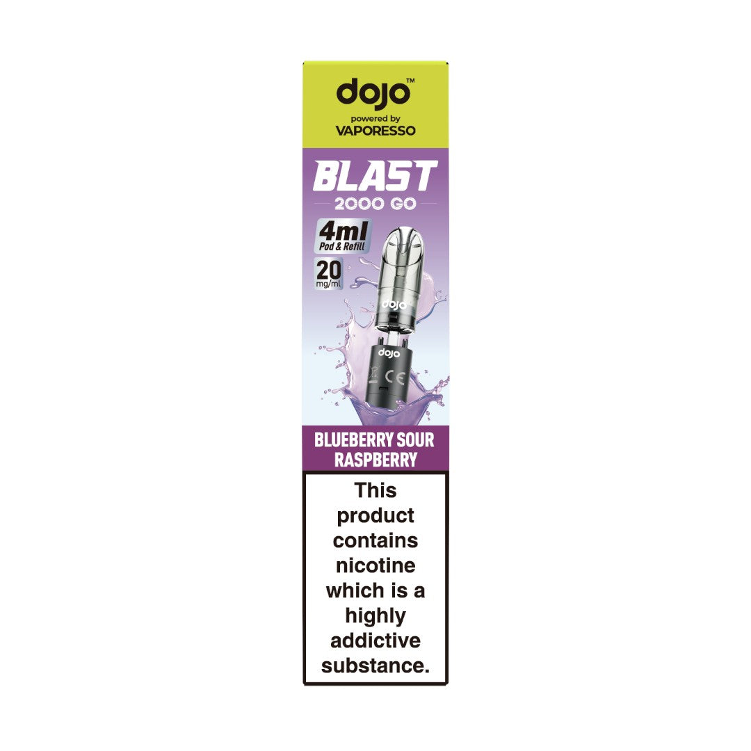 Dojo Blast 2000 Go Pod Blueberry Sour Raspberry