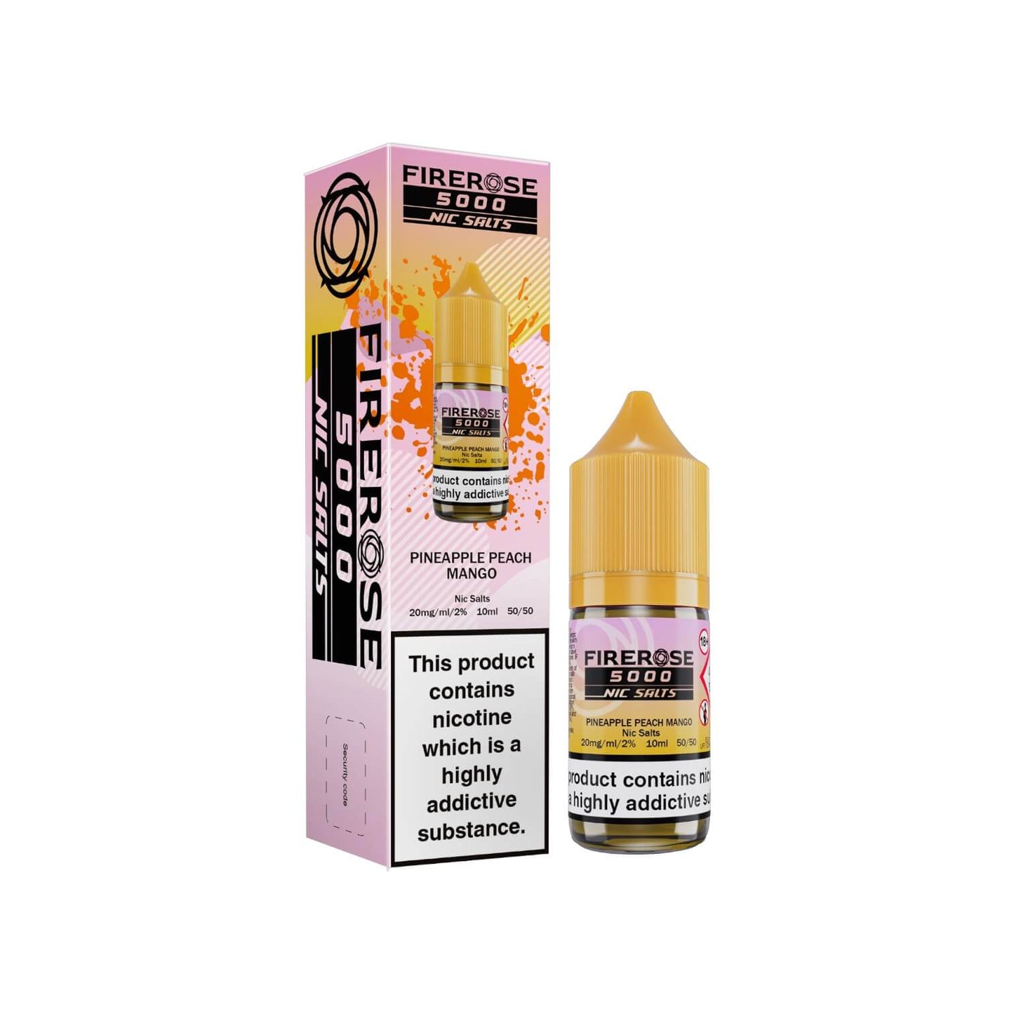 Firerose 5000 Nic Salts Pineapple Peach Mango 20mg